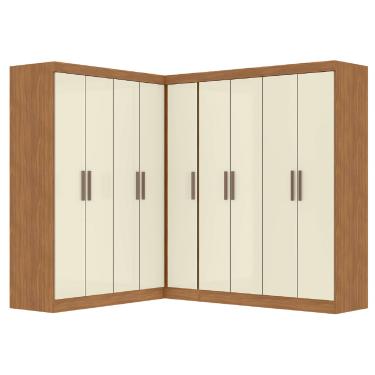 Imagem de Quarto Modulado de Canto Madrid com 9 Portas Maxel