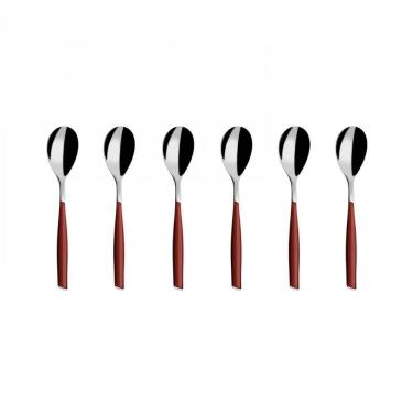 Imagem de Colher para Café 6 peças 15cm Marsala Glamour Inox Bugatti