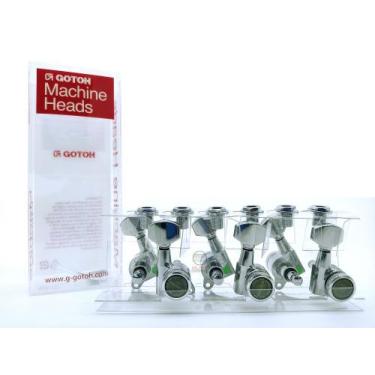 Imagem de Tarraxa c trava Gotoh MGT 6 em linha SG381 07L MGT C cromada