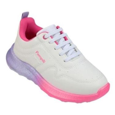 Imagem de TÊNIS INFANTIL MENINA PAMPILI BUBLE FLÚOR DEGRADÊ BRANCO-Feminino