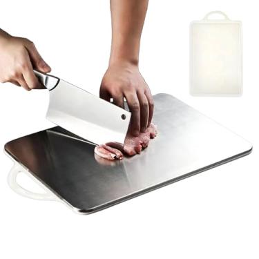 Imagem de Tábua De Cortar | Superfície De Corte Dupla Face,Tábua Para Carne E Vegetais Para Cozinha Casa Piquenique