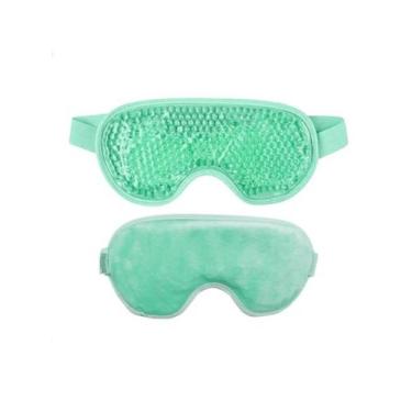 Imagem de Máscara Térmica De Gel Enxaqueca Sinusite Olheiras -Verde - Mhr