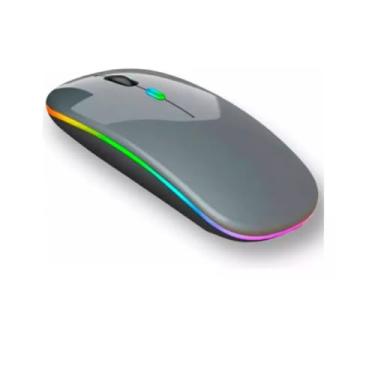 Imagem de Mouse Sem Fio Bluetooth RGB 1600 dpi – Ergonômico, Recarregável e Portátil para PC, Notebook e Tablet