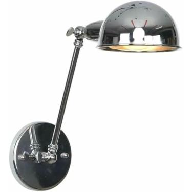 Imagem de WLHAZMWY Candeeiro de parede rústico industrial arandela metal preto E27 lâmpada estilo vintage para banheiro cozinha sala de estar corredor (crisântemo colorido)