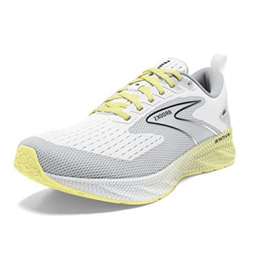 Imagem de Brooks Tênis de corrida feminino Levitate 6 neutro, Branco/Ostra/Amarelo, 8.5