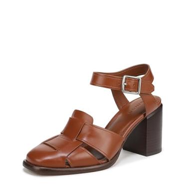 Imagem de Vince Sandália feminina Lyra Fisherman, Terra Rosa Couro Marrom, 37
