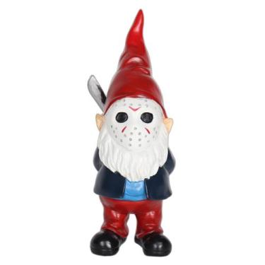 Imagem de Garden Gnome YECRUX Resina ao ar livre de Halloween de 14 cm