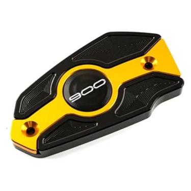 Imagem de BYYINGSUS Compatível com Z900 Z 900 Z900 2017-2024+ 2023 2022 Acessórios de motocicleta CNC Tampa do reservatório de fluido de freio dianteiro traseiro (F dourado)