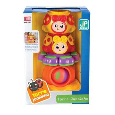 Imagem de Torre Didática Joaninha JPBrink Brinquedo Educativo Infantil - JP BRIN