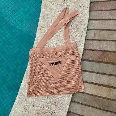 Imagem de Bolsa Crochê Feminina Tricot Saida de Praia Tendência Verão - GIP, Beg
