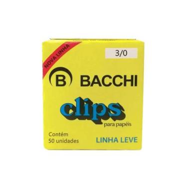 Imagem de Clips para papel Bacchi 3 com 50 unidades linha leve