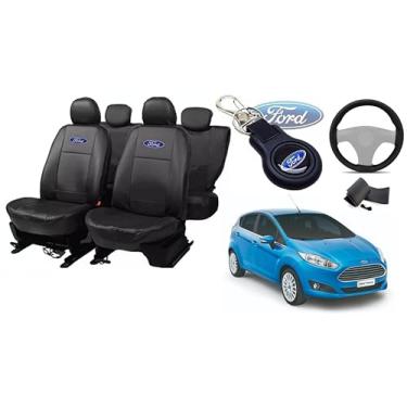 Imagem de Capa de couro para o banco fiesta 2013-2019 proteção impermeável