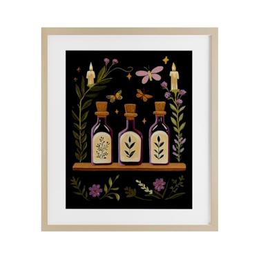 Imagem de Stupell Industries Impressão emoldurada de bétula de prateleira de boticário vitoriano sob vidro, design por Yen, 21 x 17