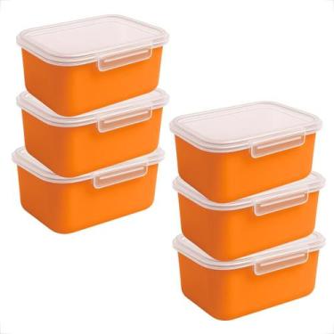 Imagem de Kit Marmita Fitness 20 Potes Plásticos 750ml para Microondas e Geladei