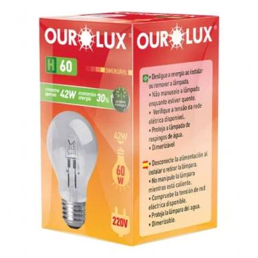 Imagem de Lâmpadas Eco Halógena Clara H60 42w 220v 2800k