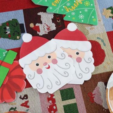 Imagem de Guardanapos de papel de Natal, guardanapos descartáveis fofos com tema natalino, guardanapo decorativo prático para celebrações de férias, festas festivas e uso diário (estilo 2)