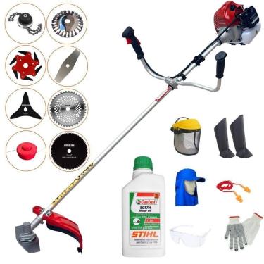 Imagem de Roçadeira Bcj620l + 6 Facas + Escova + Epi + Óleo Stihl 2t