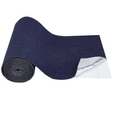 Imagem de BENECREAT Protetor de móveis para gatos de 38 x 395 cm, protetor de canto para sofá, tapete arranhador de gatos para ambientes internos, almofada de arranhar para gatos, substituição de sofá (azul da