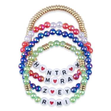 Imagem de Claire Katie Pulseiras elásticas empilháveis, pulseiras de contas da amizade, mercadoria demoníaca, presente de aniversário e Natal para pequenas fãs, joias de presente exclusivas, One Size, Acrílico