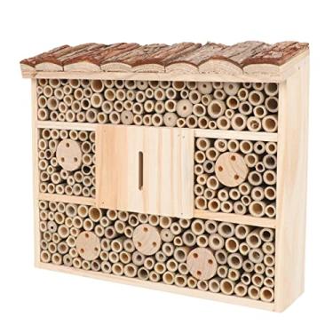 Imagem de Wooden House Decorative Habitat Nest for Ladybugs Butterflies Safe Material for Stable Performance for Outdoor Decoration Courtyards Pollinators to Your Garden
