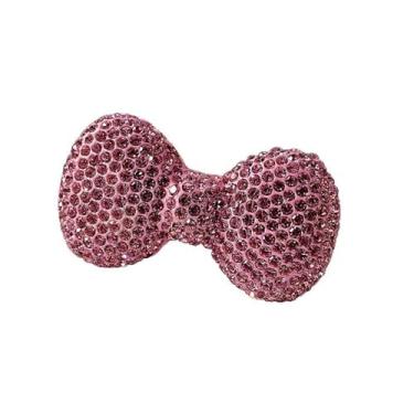 Imagem de Kokoma Anel de declaração de laço exagerado para mulheres rosa brilhante zircônia cúbica anel de nó de cristal anéis empilháveis anéis de compromisso anéis de noivado Y2K joias modernas, Metal, Sem