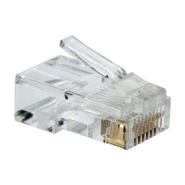 Imagem de Conector Plug Modular Rj-45 Cabo De Rede Cat6 8x8