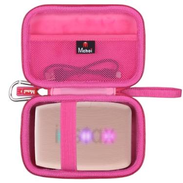 Imagem de Mchoi Capa rígida de armazenamento serve para impressora de smartphone Fujifilm Mini Link 3 2 1, apenas capa, rosa rosa