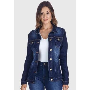Imagem de Jaqueta Jeans HNO Jeans Confort Plus Azul-Feminino