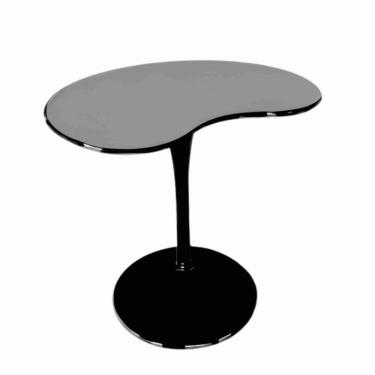 Imagem de Mesa De Jantar Tulipa Saarinen Organica Malu 80cm Laca Preta