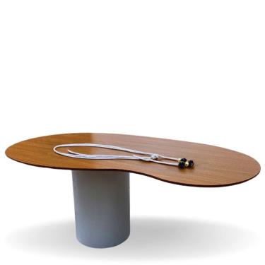 Imagem de Mesa Organica Bean Laca+freijo