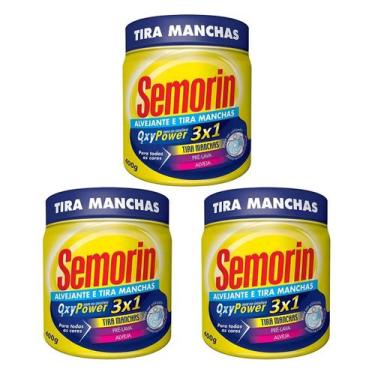 Imagem de 3 Uni Semorin Tira Mancha Pó 400G Tradicional Oxy Alvejante