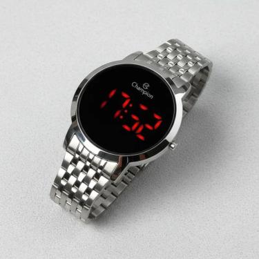 Imagem de Relogio digital prata Champion original Led 41mm CH40099T-Masculino