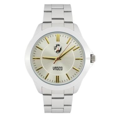 Imagem de Relógio Vasco da Gama Oficial Aço Masculino VAS-008-3