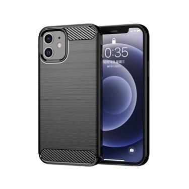 Imagem de Capa Case Applè iPhone 12 Mini (Tela 5.4) Carbon Fiber Anti Impacto (Preto)