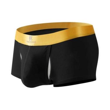 Imagem de Shorts Boxer Masculinos Em Malha Respirável Com Bolsa Aberta, Roupa Ín
