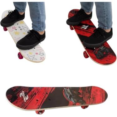 Imagem de Mini Skate Decorativo Estampado Sortido - Skateboard Miniatura Colecionável para Decoração, Presente Criativo e Diversão Infantil