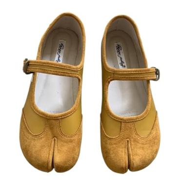 Imagem de Tabi Shoes Sapatilha feminina Mary Janes Ballet – Bico baixo ortopédico bonito casual confortável caminhada leve feminino sólido combina com tudo para uso diário, praia, viagem, atletismo, ficar em pé