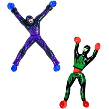 Imagem de Kit 2 Ninjas Brinquedo Infantil, Meleca Gruda em Paredes e Desce, Lembrancinha para Festa