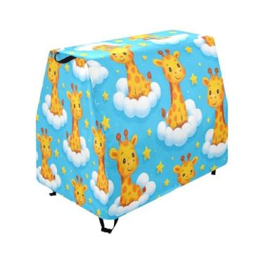 Imagem de Qilmy Cute Cartoon Giraffes Kids Water Table Cover, Duty Waterproof Patio Table Covers for Outdoor Toddler Splash Tables, UV Resistant & Dustproof Play Table Protector, Cover Only