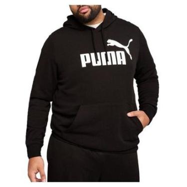 Imagem de Blusa Masculina Puma Moletinho Essentials Black - 6825-Masculino