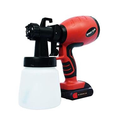 Imagem de Pistola de pulverizador 2000mAh Bateria sem fio de lítio portátil pistola de pulverizador de alta pressão de alta pressão de pulverização(Red)