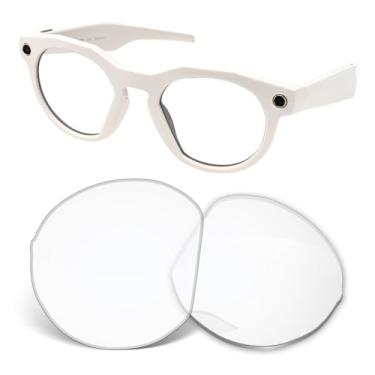 Imagem de Biyxpiv Lentes de substituição de 1,5 mm compatíveis com óculos de sol inteligentes Oakley Meta HSTN OW8002 51 mm, antiarranhões, Bloqueio de luz azul