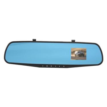Imagem de KIMISS Câmera de Espelho Retrovisor Com Câmera Frontal e Sensor G - Gravador de Condução de Veículo Full HD 1080P de 2,4 Polegadas para Carros, Caminhões e SUVs Com Visão Noturna e Gravação de Loop