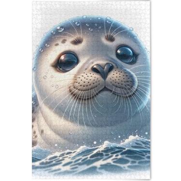 Imagem de Quebra-cabeça animal animal adulto 500 peças decoração de arte pintura quebra-cabeças rígidos para adultos jogo personalizado engraçado, 52 cm x 37,8 cm