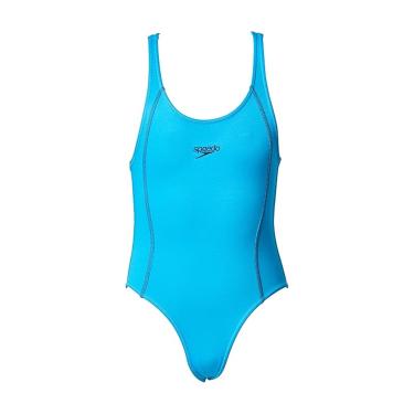 Imagem de Maiô Juvenil, Speedo, Acqua Basic, Acquaplus Liso com Costas Nadador Fechada, tamanho 14 - Azul celeste