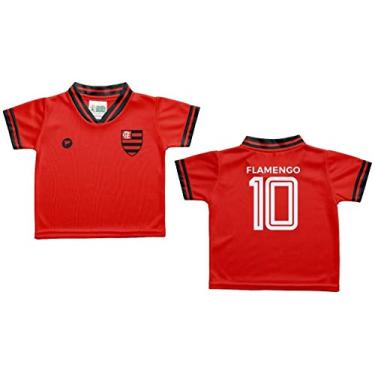 Imagem de Camiseta Bebê Flamengo Vermelha - Torcida Baby