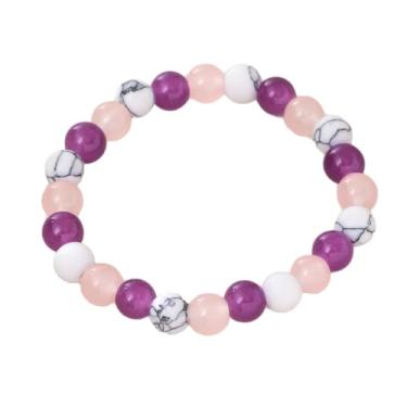 Imagem de Pulseira de atração para mulheres e homens, pedra natural olho de tigre, contas elásticas feitas à mão, joias, dinheiro, riqueza, cristal, ioga, amizade, presente de Natal, Medium, Latão, Sem Pedra