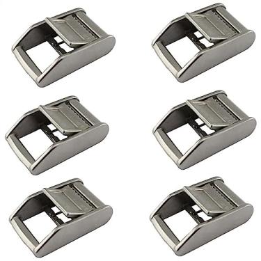 Imagem de HD 20 peças de fivela de came de aço inoxidável fivela de metal amarrada ou cinta de carga para cílios bolsa de bagagem cinto cinto de fitness acessórios