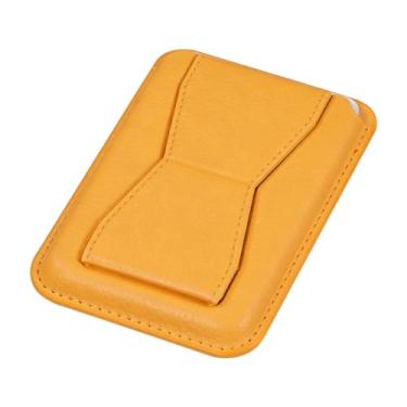 Imagem de Carteiras magnéticas premium – capa multifuncional para cartão de crédito com suporte seguro para celular para conveniência diária, Amarelo, Tendência