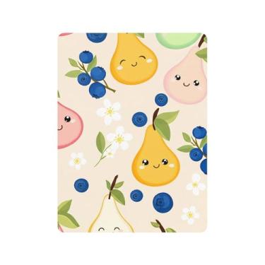 Imagem de xigua Lençol de berço fofo de algodão pera, para meninas e meninos, macio e respirável, adequado para berço padrão e cama de criança pequena